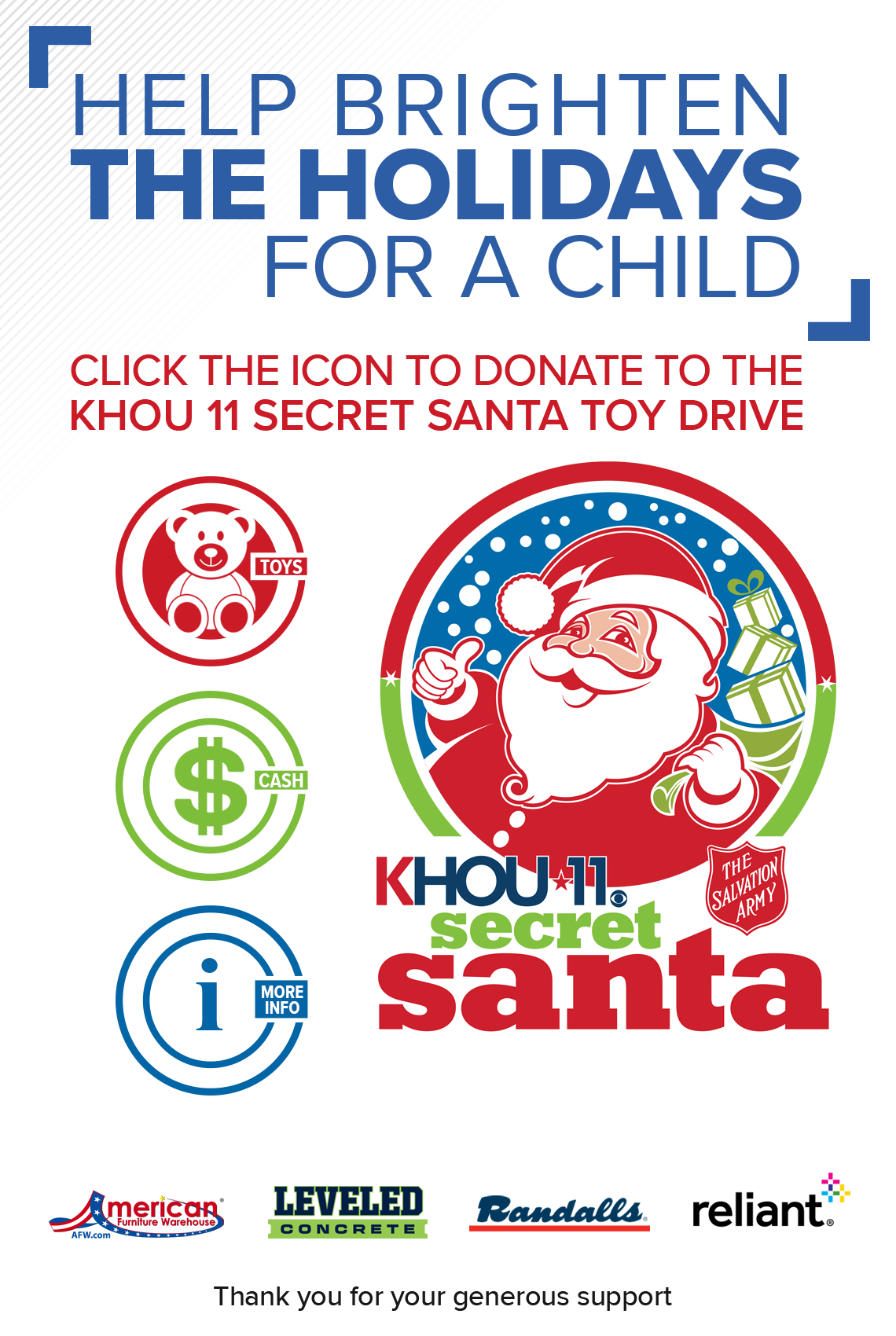 KHOU Secret Santa Toy Drive Info
